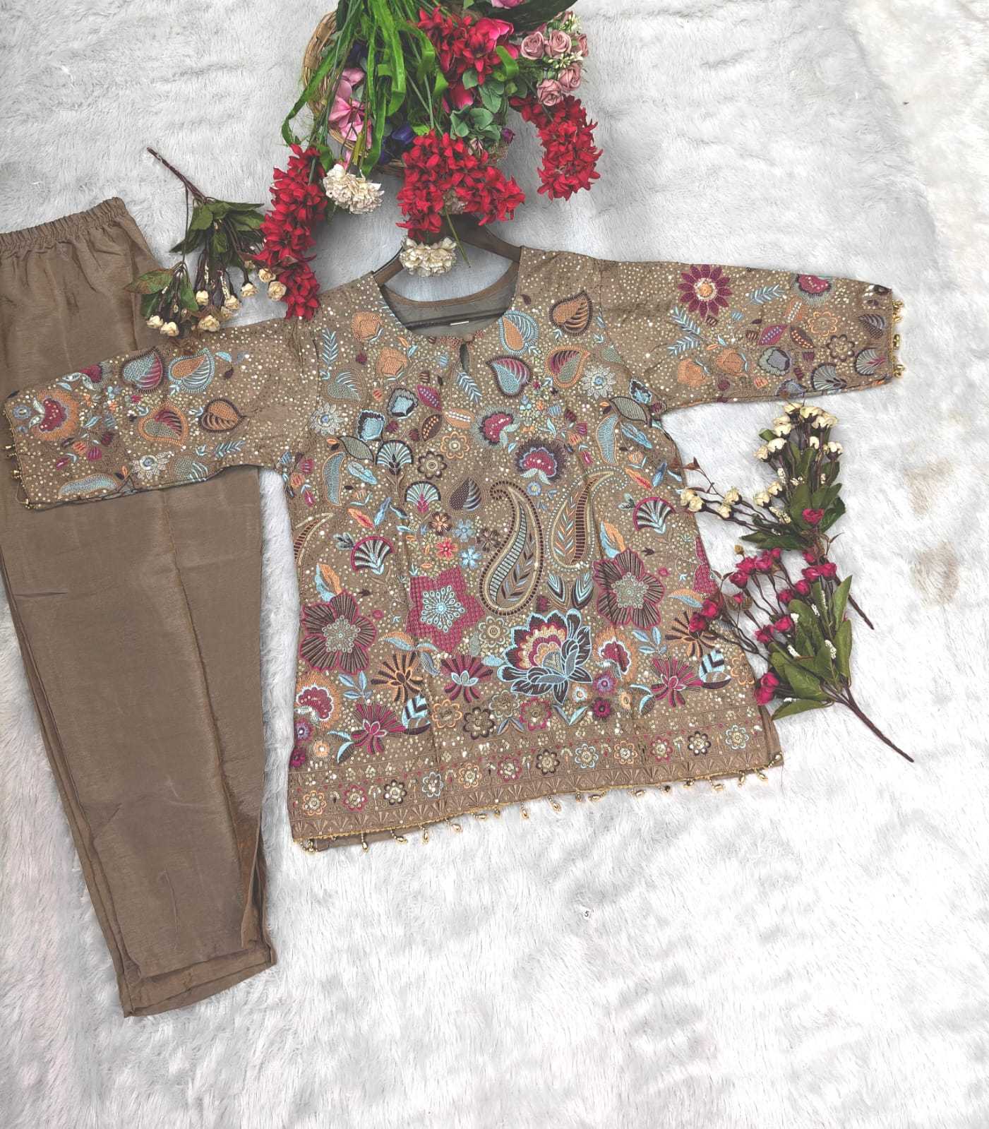 YNF Wholesale Vichitra Silk Embroidered Kurtis  | Surat Manufacturer