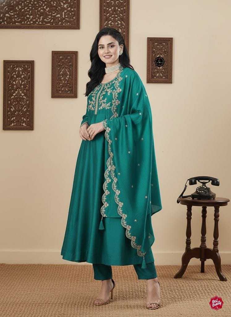 YNF Wholesale Vichitra Silk Anarkali Kurtis  | Surat Manufacturer