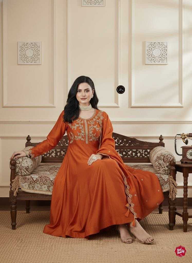 YNF Wholesale Vichitra Silk Anarkali Kurtis  | Surat Manufacturer