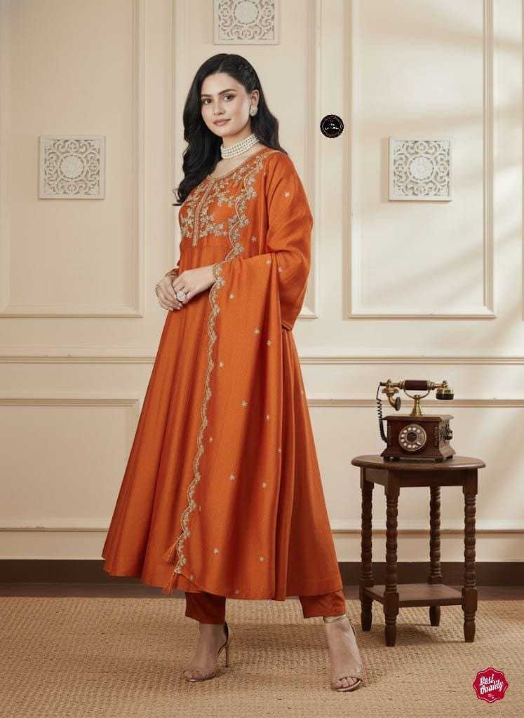 YNF Wholesale Vichitra Silk Anarkali Kurtis  | Surat Manufacturer