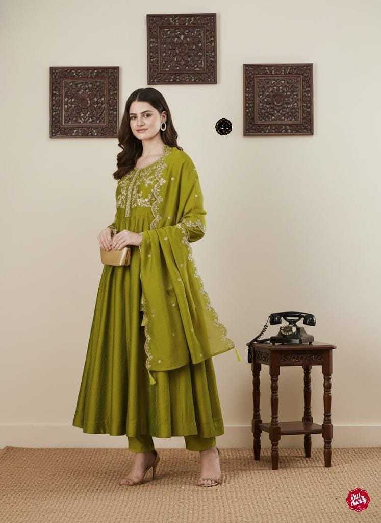 YNF Wholesale Vichitra Silk Anarkali Kurtis  | Surat Manufacturer