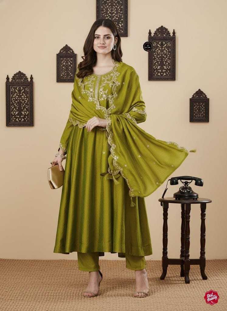YNF Wholesale Vichitra Silk Anarkali Kurtis  | Surat Manufacturer