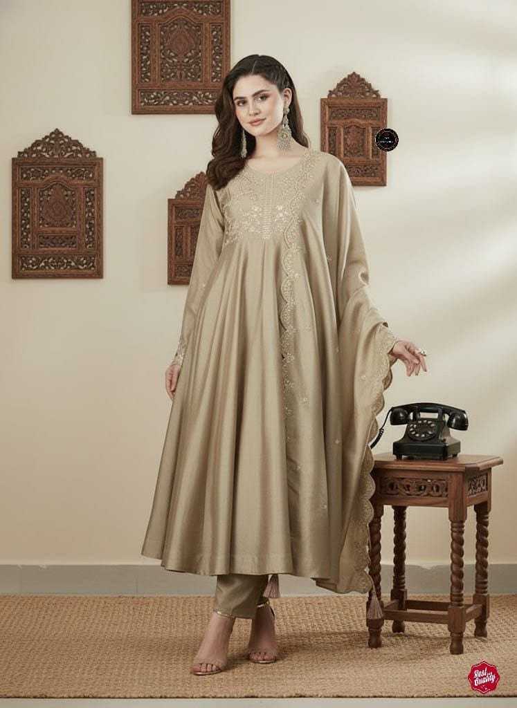 YNF Wholesale Vichitra Silk Anarkali Kurtis  | Surat Manufacturer