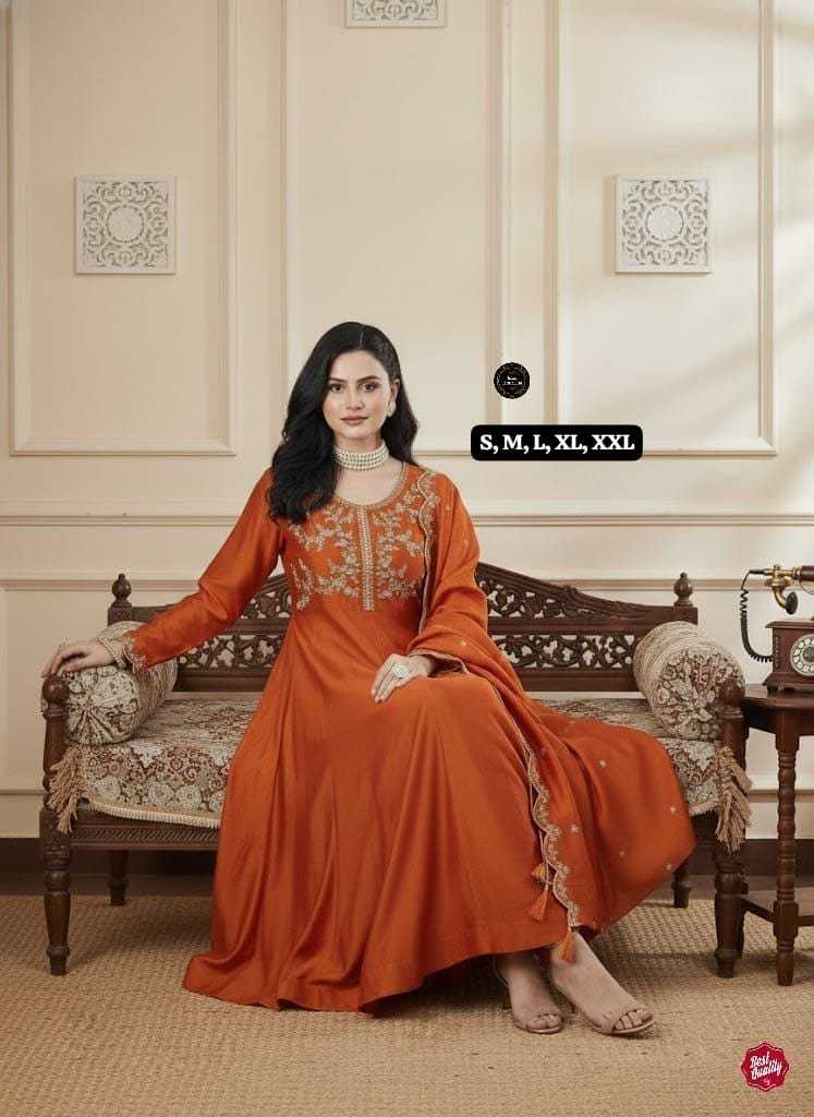 YNF Wholesale Vichitra Silk Anarkali Kurtis  | Surat Manufacturer