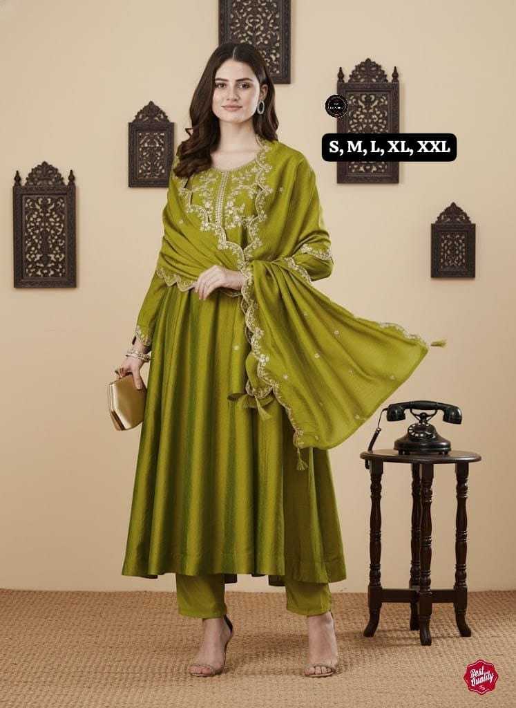 YNF Wholesale Vichitra Silk Anarkali Kurtis  | Surat Manufacturer
