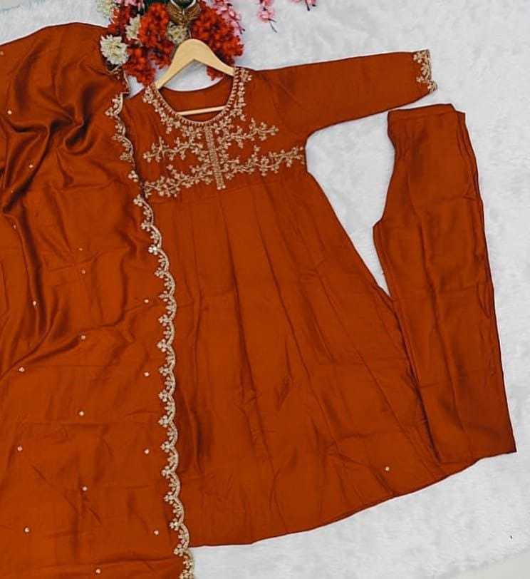 YNF Wholesale Vichitra Silk Anarkali Kurtis  | Surat Manufacturer