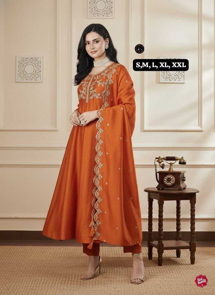YNF Wholesale Vichitra Silk Anarkali Kurtis  | Surat Manufacturer
