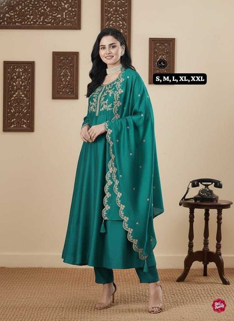 YNF Wholesale Vichitra Silk Anarkali Kurtis  | Surat Manufacturer
