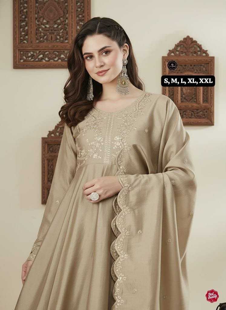 YNF Wholesale Vichitra Silk Anarkali Kurtis  | Surat Manufacturer