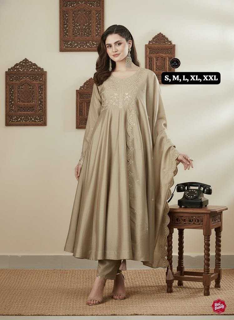 YNF Wholesale Vichitra Silk Anarkali Kurtis  | Surat Manufacturer