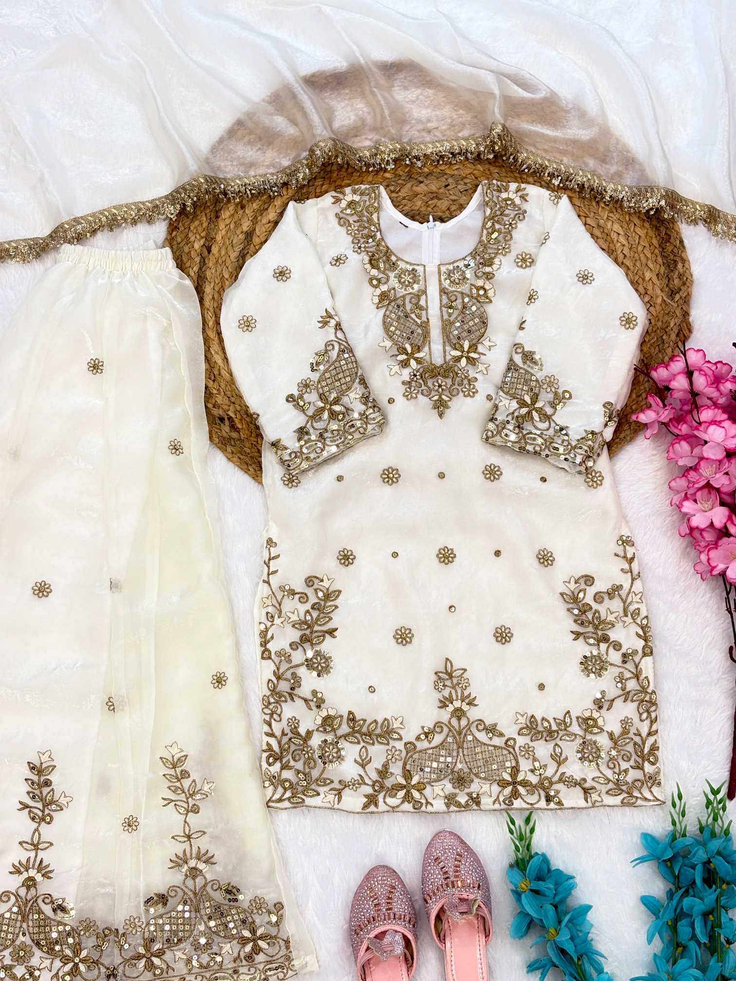 YNF Wholesale Premium Silk Kids Suit  | Surat Manufacturer
