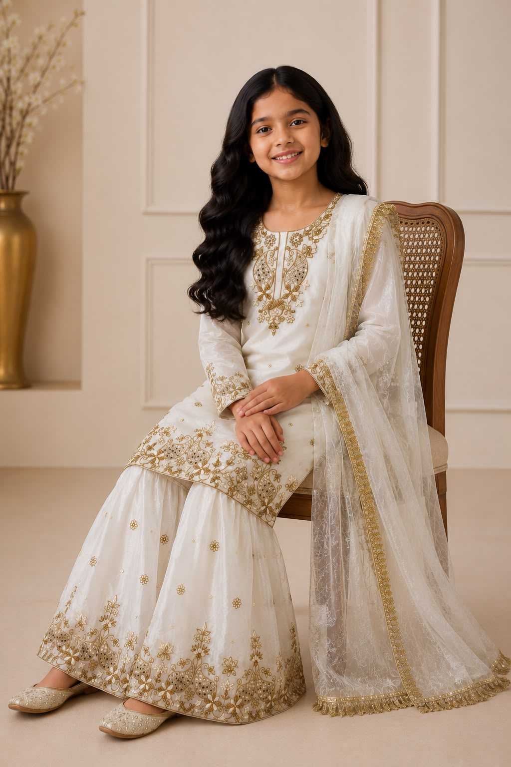 YNF Wholesale Premium Silk Kids Suit  | Surat Manufacturer