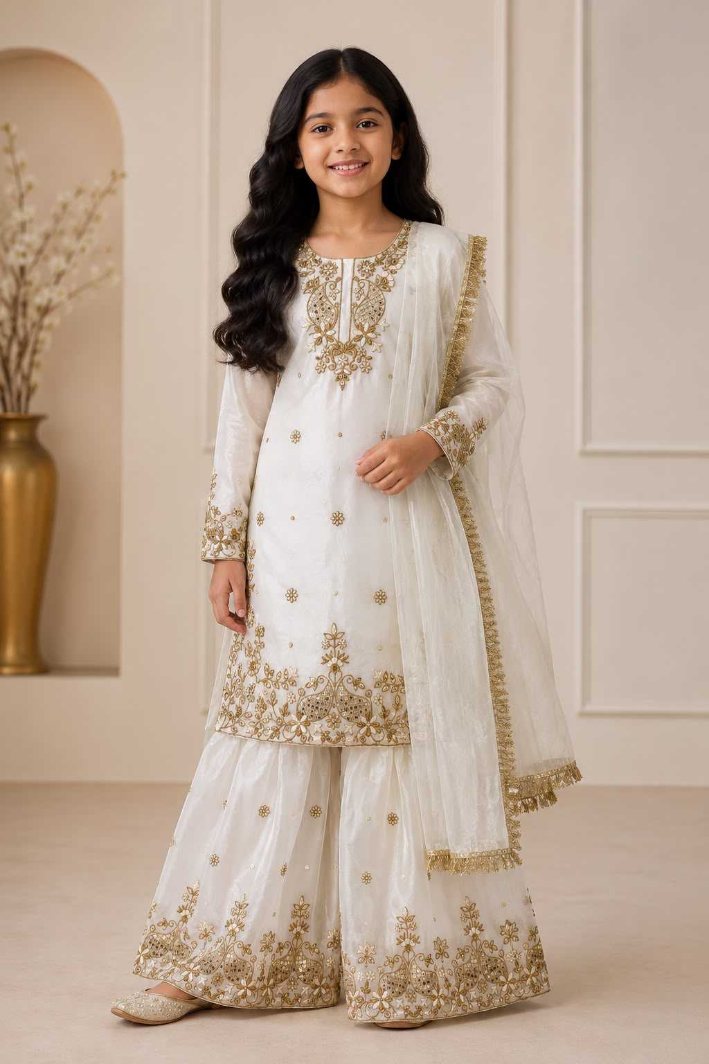YNF Wholesale Premium Silk Kids Suit  | Surat Manufacturer