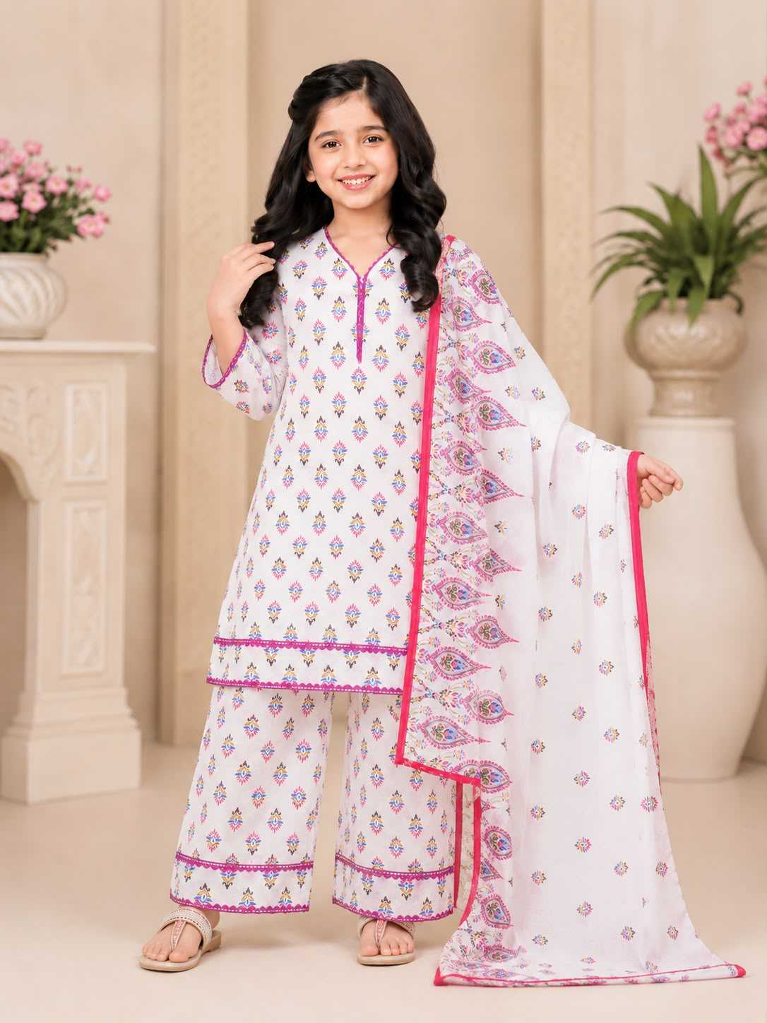 YNF Wholesale Cotton Cambric Kids Suit  | Surat Manufacturer