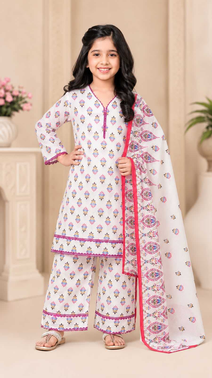 YNF Wholesale Cotton Cambric Kids Suit  | Surat Manufacturer