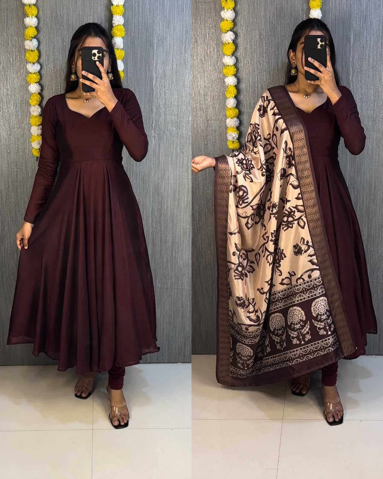 YNF Wholesale Soft Vichitra Fancy Gowns  | Surat Manufacturer