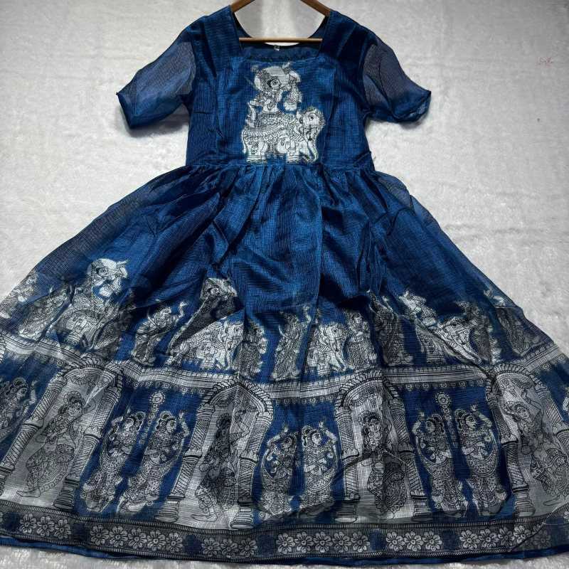 YNF Wholesale Kota Chex Printed Gowns  | Surat Manufacturer