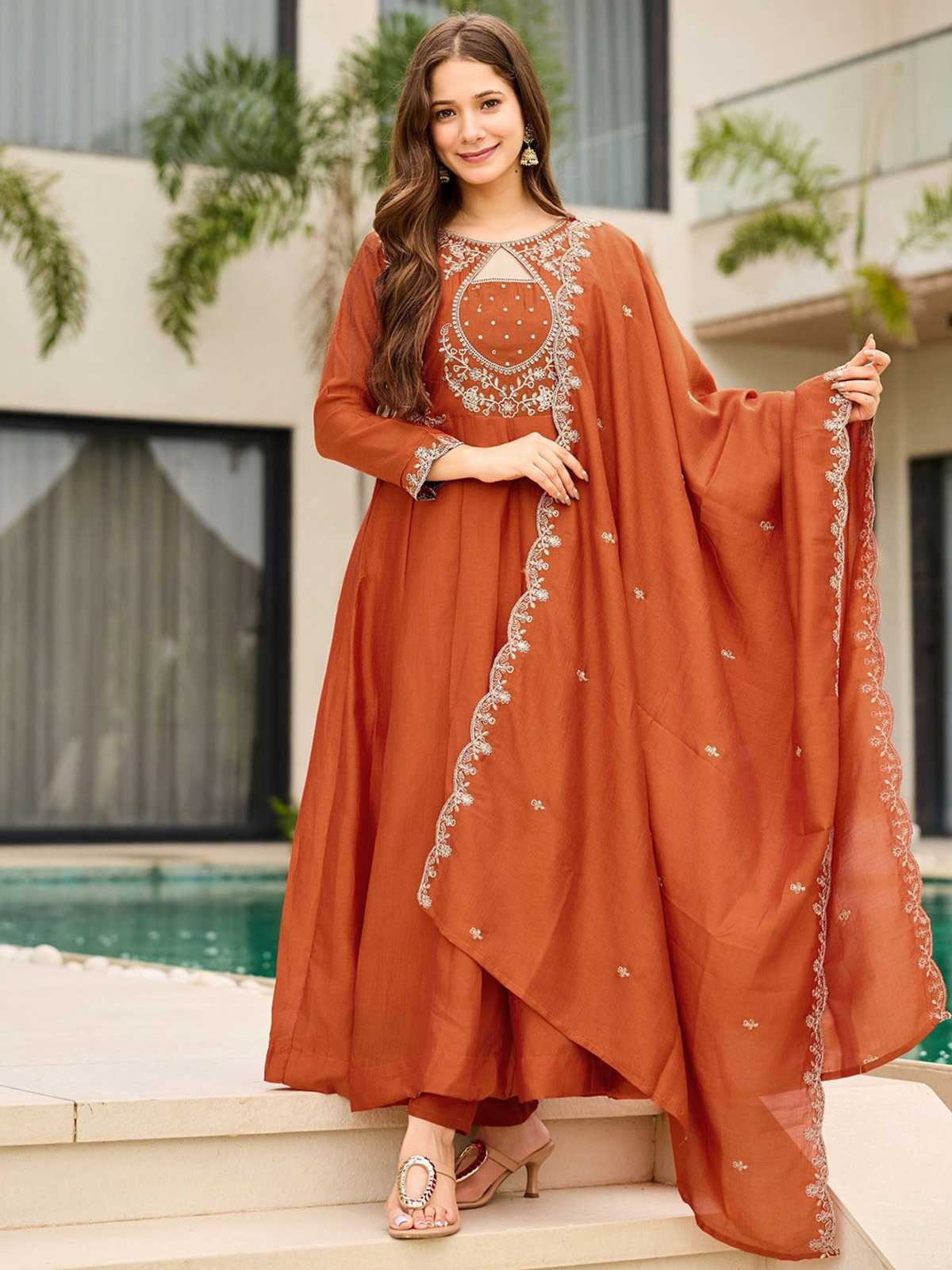 YNF Wholesale Soft Vichitra Embroidery Suits  | Surat Manufacturer