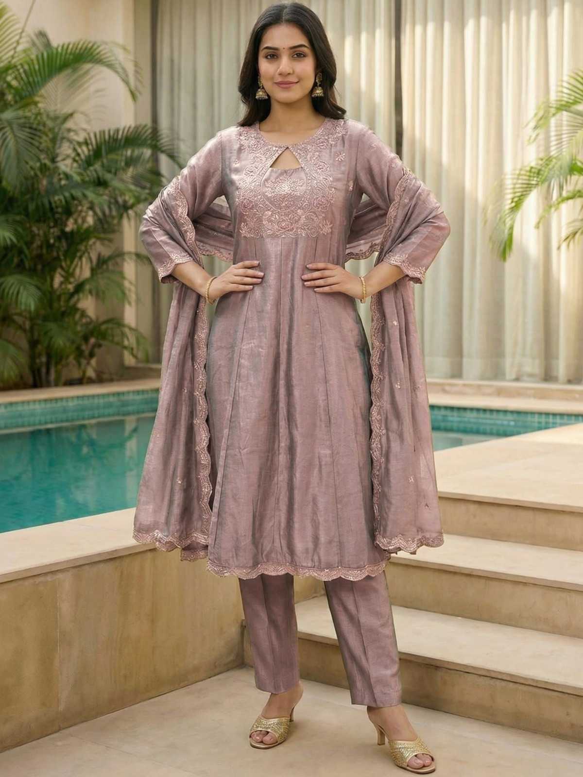 YNF Wholesale Soft Vichitra Embroidery Suits  | Surat Manufacturer