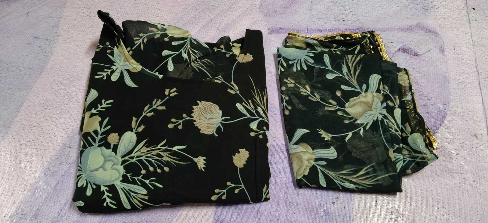 YNF Wholesale Georgette Printed Gowns  | Surat Manufacturer