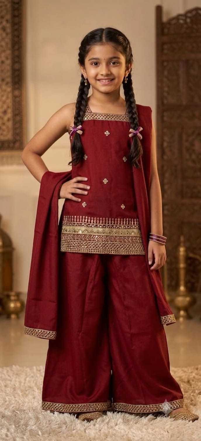 YNF Wholesale Crepe Kids Suit  | Surat Manufacturer