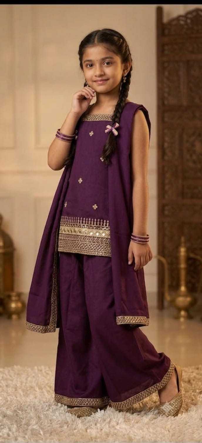 YNF Wholesale Crepe Kids Suit  | Surat Manufacturer