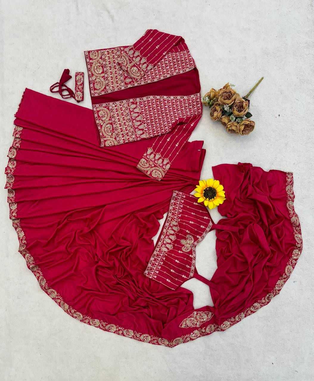 YNF Wholesale Crepe Silk Ready To Wear Sarees  | Surat Manufacturer