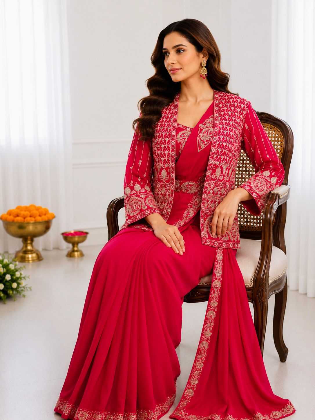 YNF Wholesale Crepe Silk Ready To Wear Sarees  | Surat Manufacturer