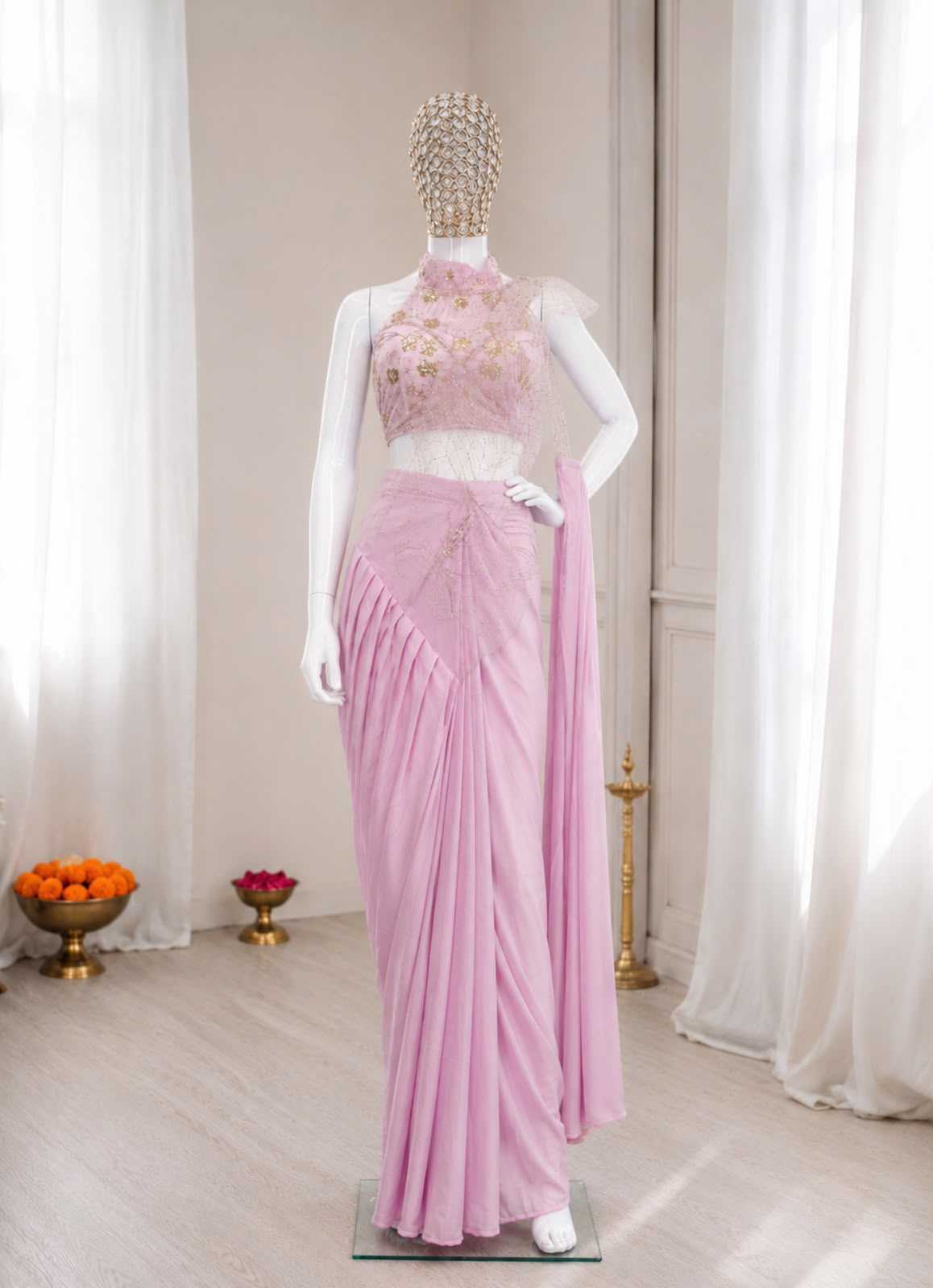 YNF Wholesale Crepe Silk Ready To Wear Sarees  | Surat Manufacturer