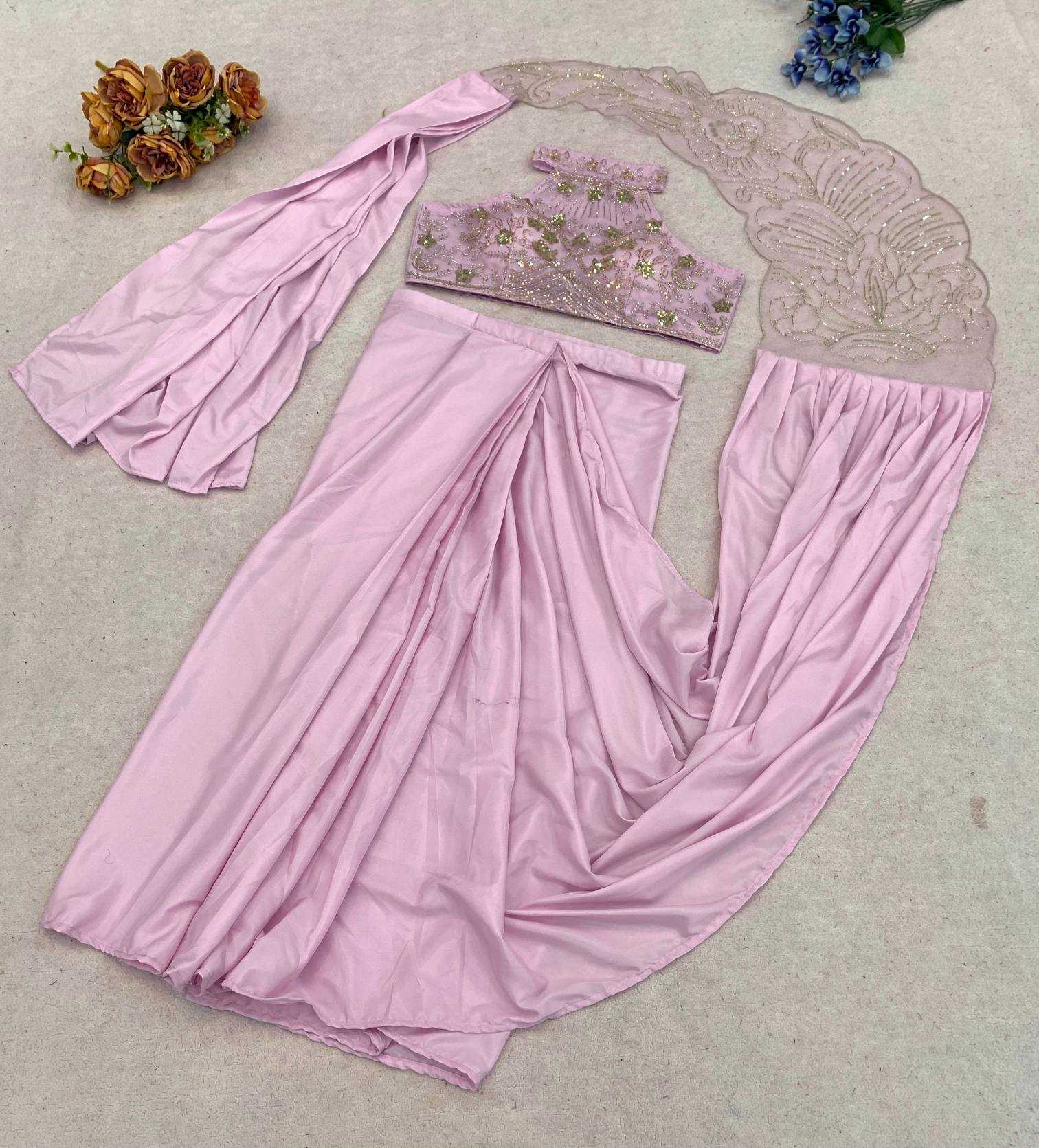 YNF Wholesale Crepe Silk Ready To Wear Sarees  | Surat Manufacturer