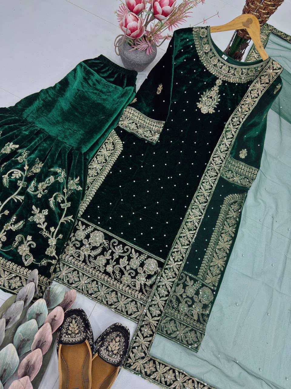 YNF Wholesale Velvet Velvet Suits  | Surat Manufacturer