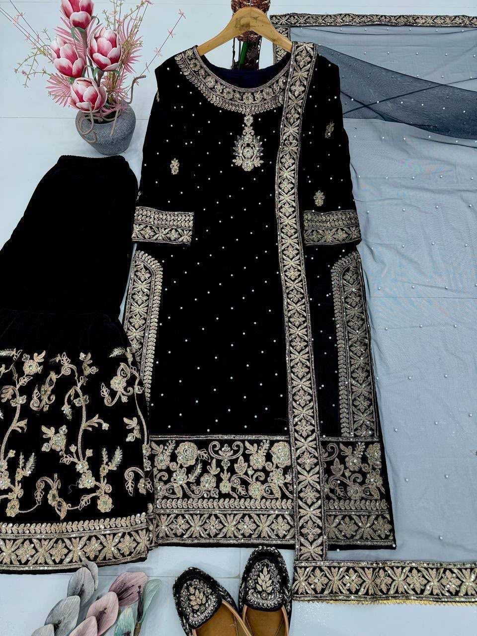 YNF Wholesale Velvet Velvet Suits  | Surat Manufacturer