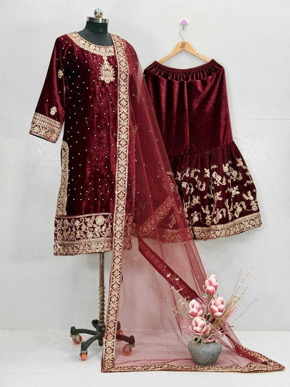 YNF Wholesale Velvet Velvet Suits  | Surat Manufacturer
