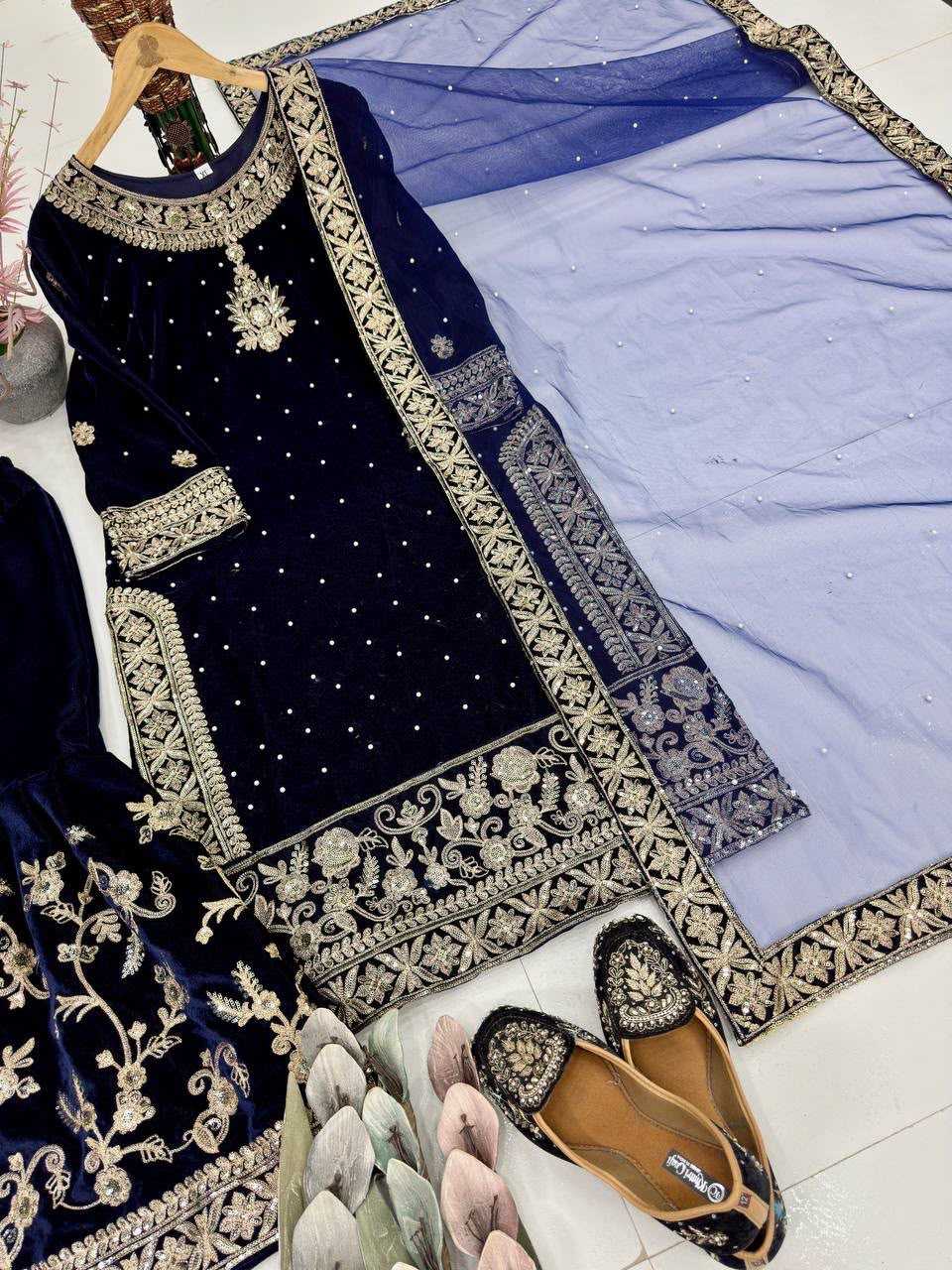 YNF Wholesale Velvet Velvet Suits  | Surat Manufacturer