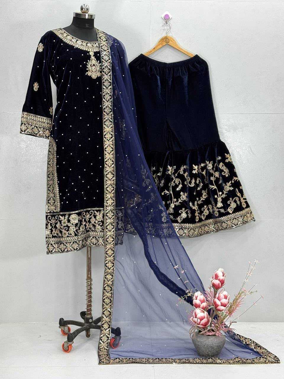 YNF Wholesale Velvet Velvet Suits  | Surat Manufacturer