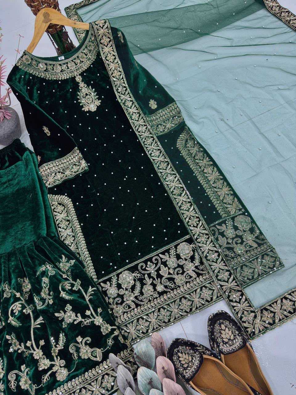YNF Wholesale Velvet Velvet Suits  | Surat Manufacturer