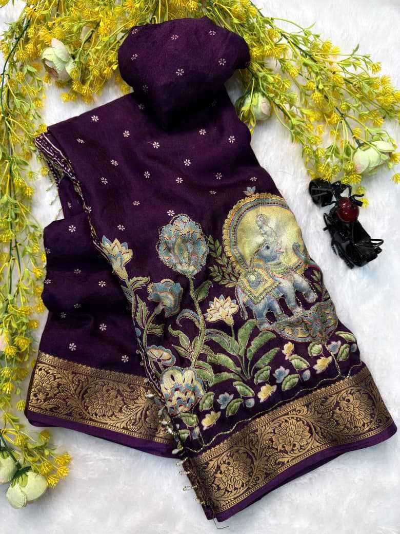 YNF Wholesale Crepe Silk Tussar Silk Sarees  | Surat Manufacturer