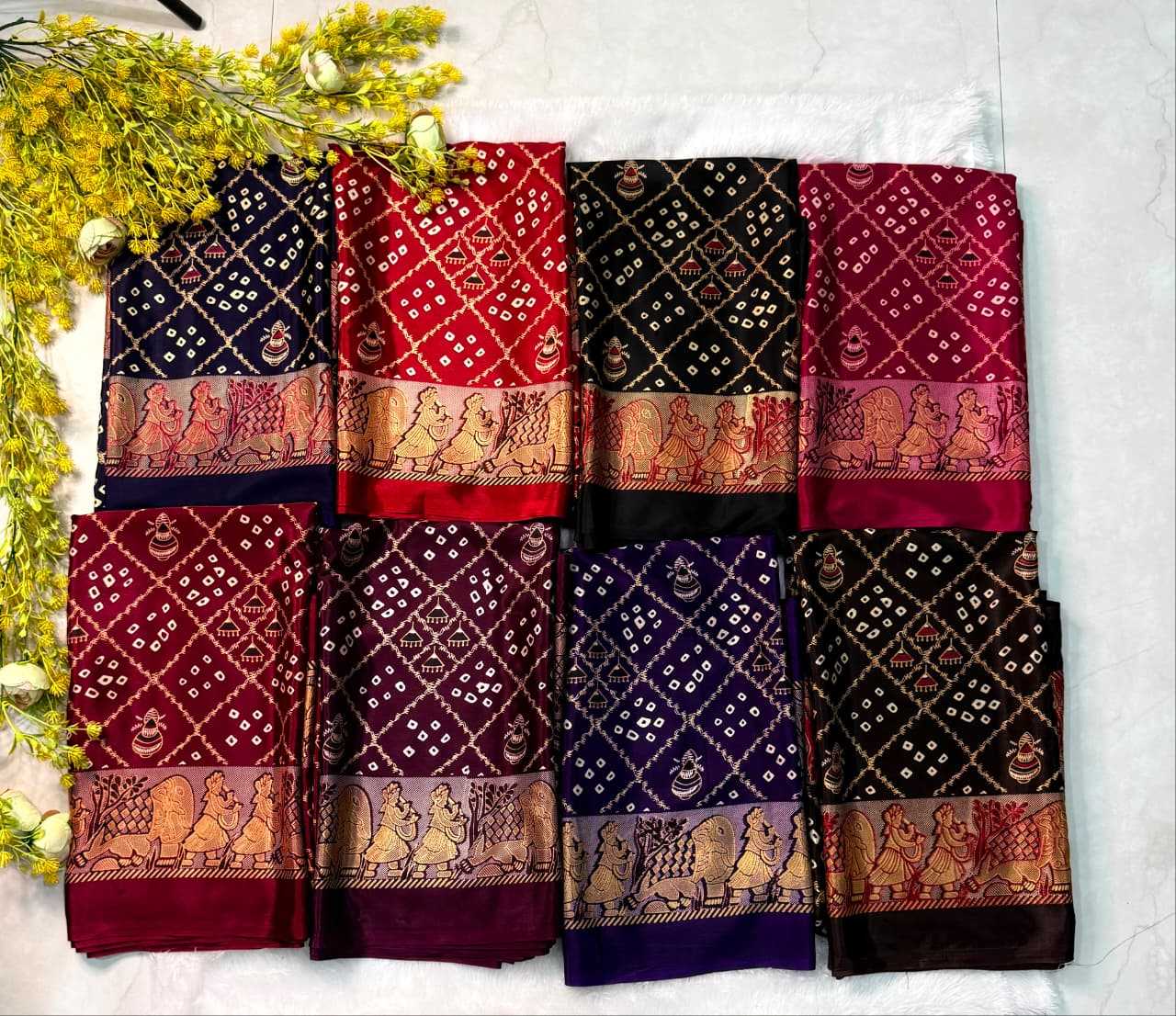 YNF Wholesale Crepe Silk Gajji Modal Sarees  | Surat Manufacturer