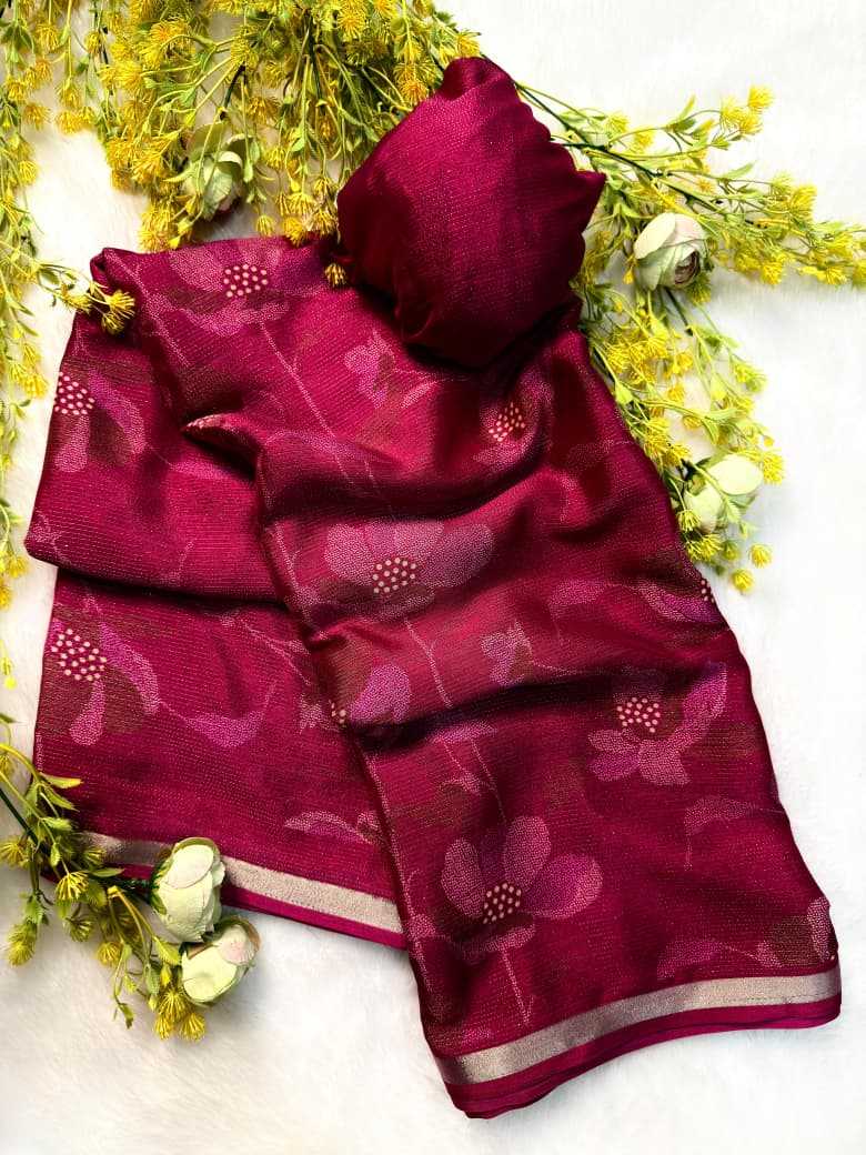 YNF Wholesale Chinon Silk Silk Sarees With Contrast Pallu  | Surat Manufacturer