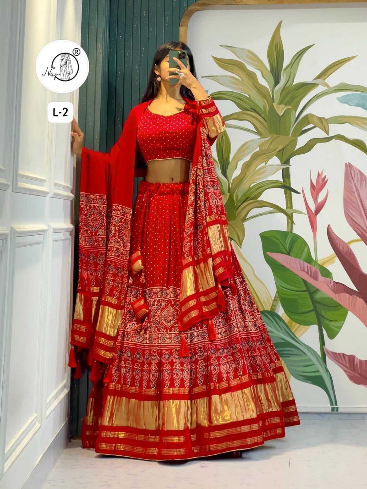 YNF Wholesale Pure Silk Silk Lehenga  | Surat Manufacturer
