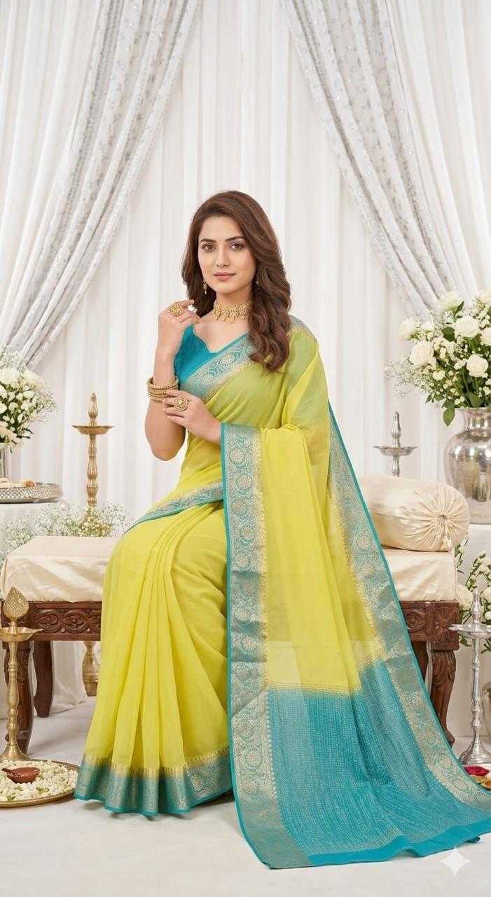 YNF Wholesale Chinon Designer Sarees  | Surat Manufacturer