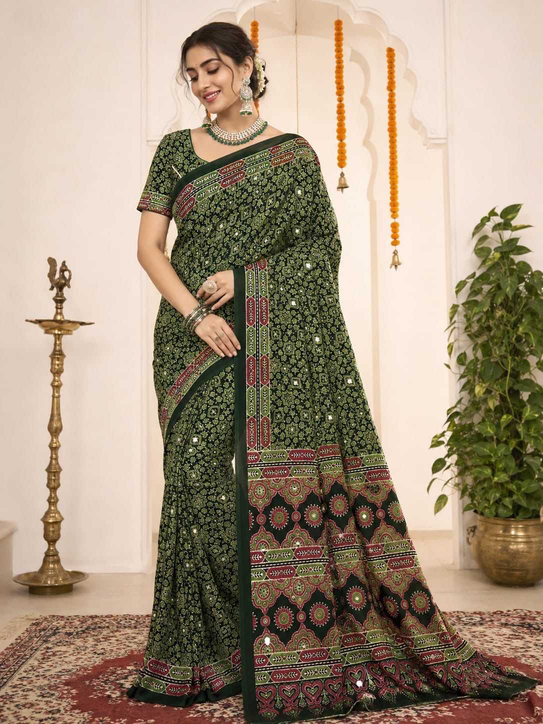 YNF Wholesale Japan Sartin Designer Sarees  | Surat Manufacturer