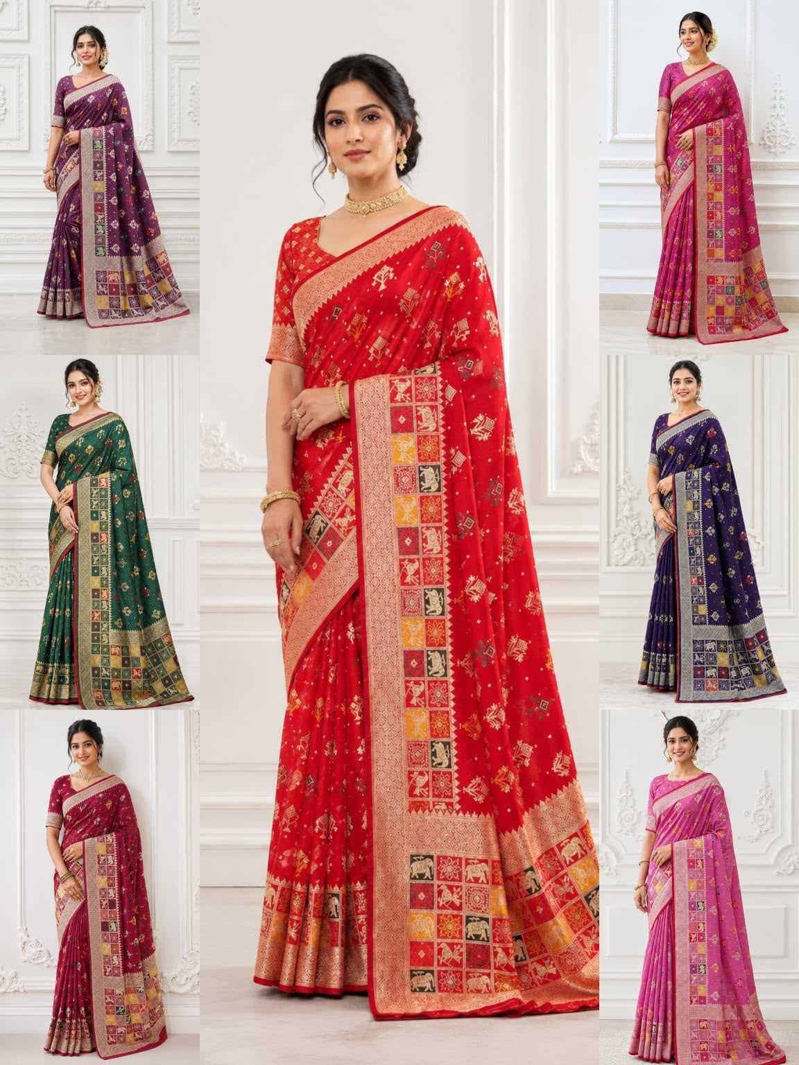 YNF Wholesale Dola Silk Butta Sarees  | Surat Manufacturer