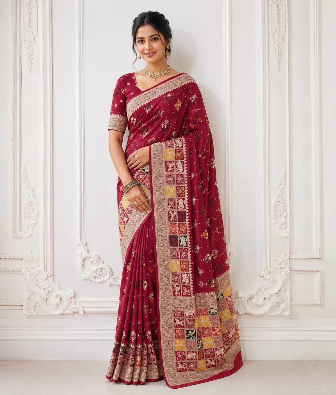 YNF Wholesale Dola Silk Butta Sarees  | Surat Manufacturer