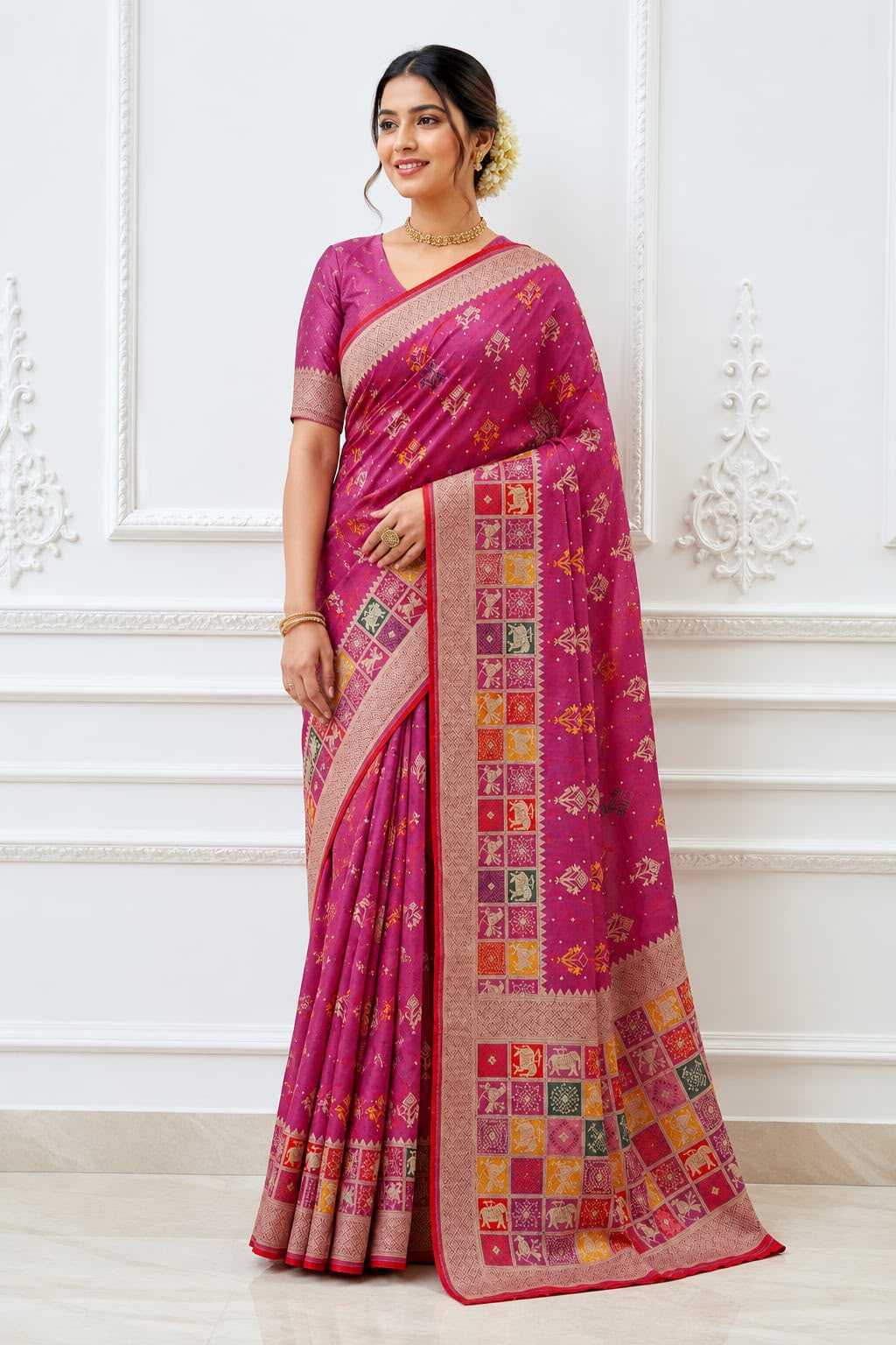 YNF Wholesale Dola Silk Butta Sarees  | Surat Manufacturer