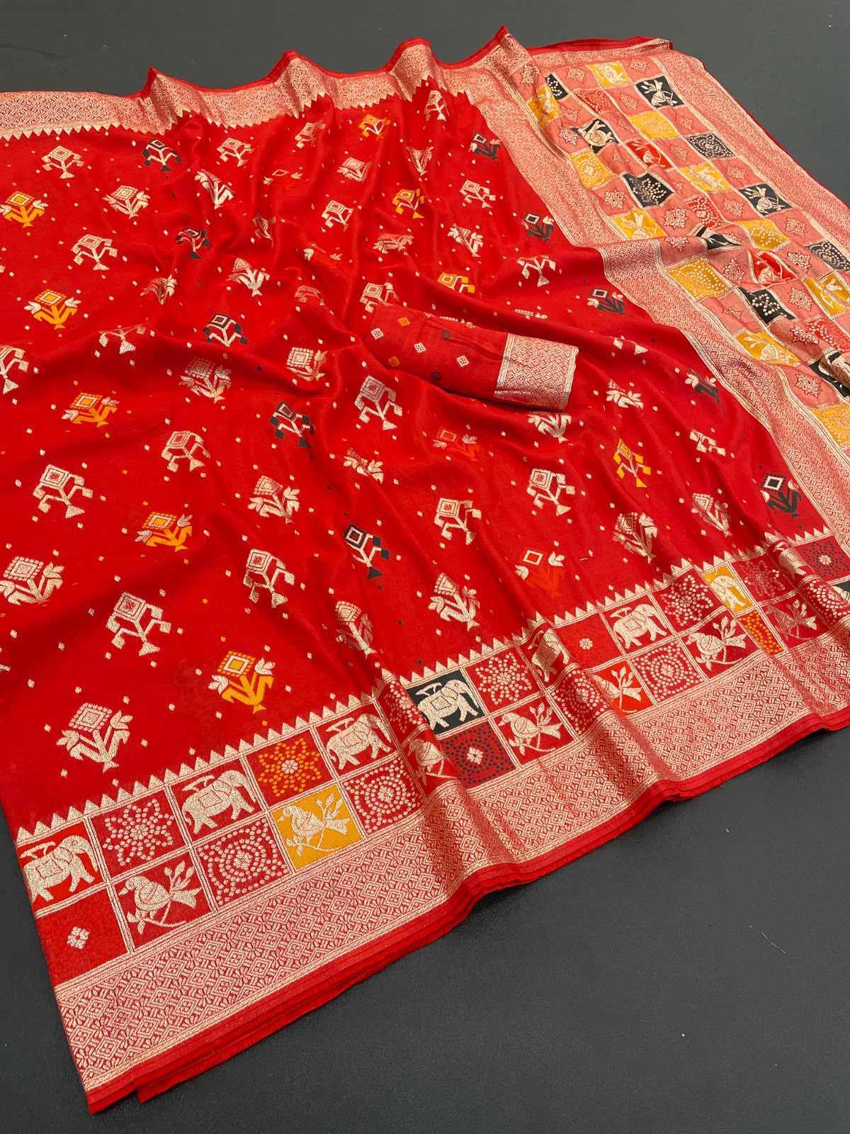 YNF Wholesale Dola Silk Butta Sarees  | Surat Manufacturer