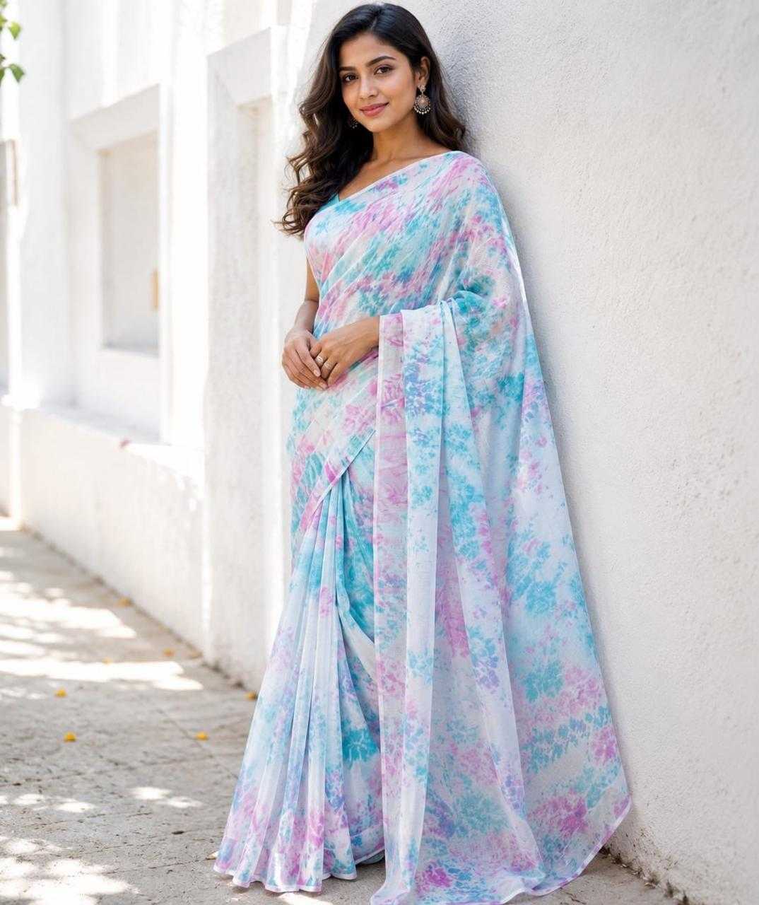 YNF Wholesale Nylon Georgette Sarees  | Surat Manufacturer