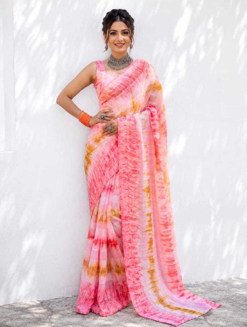 YNF Wholesale Nylon Ready To Wear Sarees  | Surat Manufacturer
