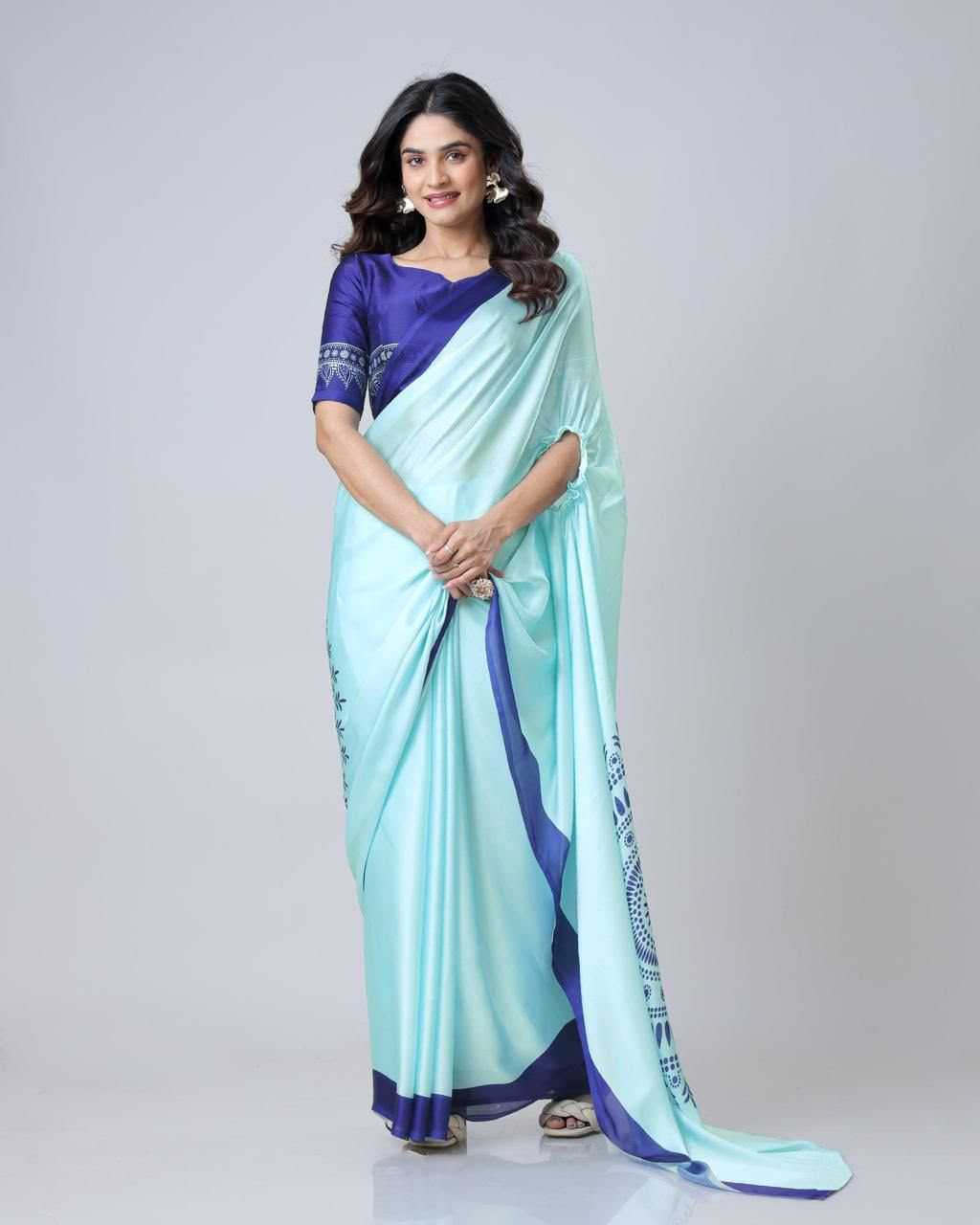 YNF Wholesale Satin Designer Sarees  | Surat Manufacturer