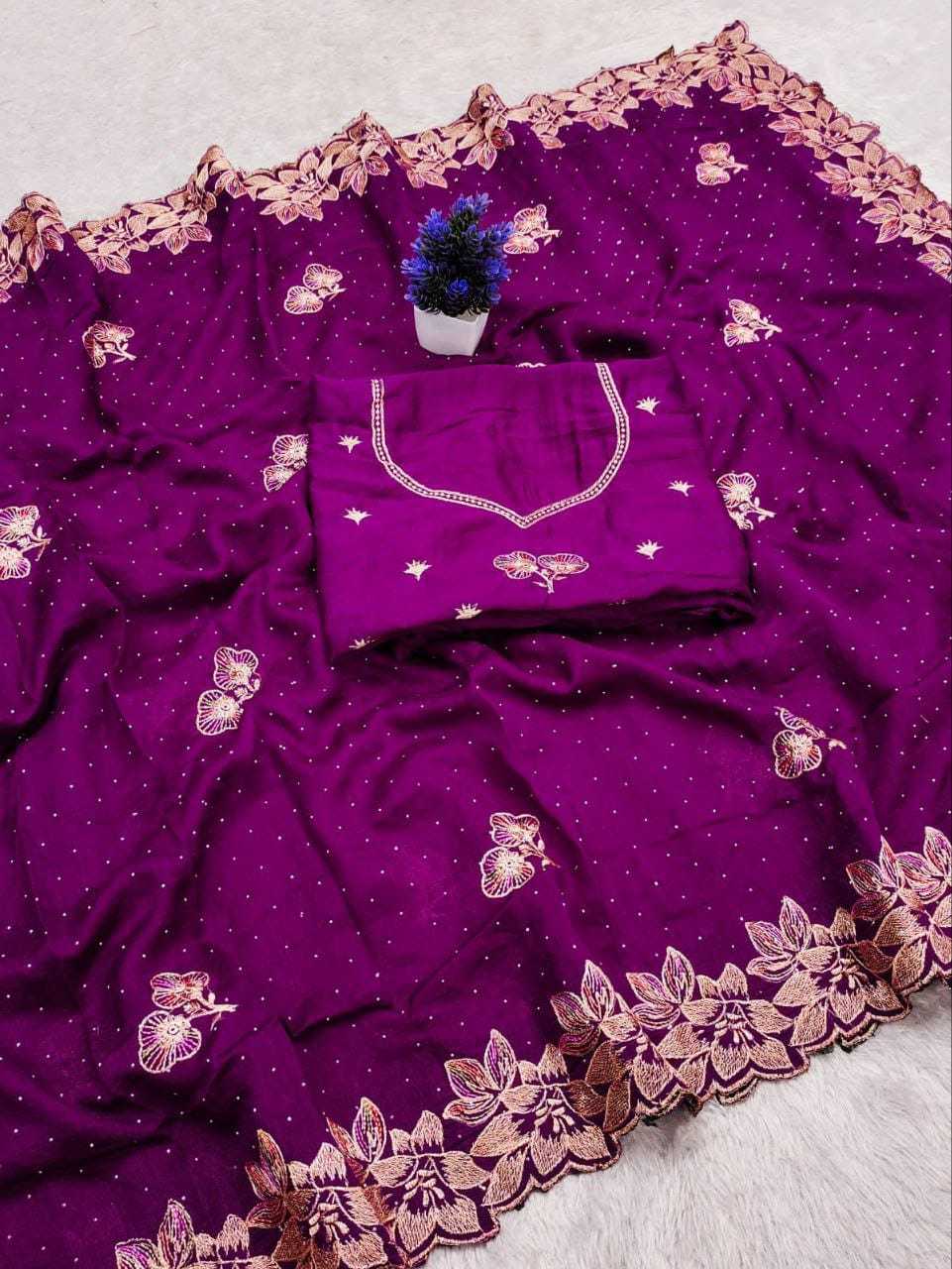 YNF Wholesale Vichitra Silk Designer Silk Sarees  | Surat Manufacturer